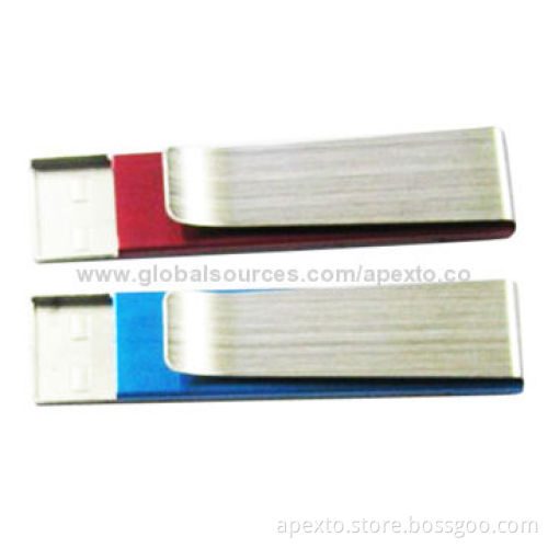 Clip USB Flash Sticks, 4 or 8GB, Comes with Plug-and-play, Encryption Function, OEM Order Welcomed